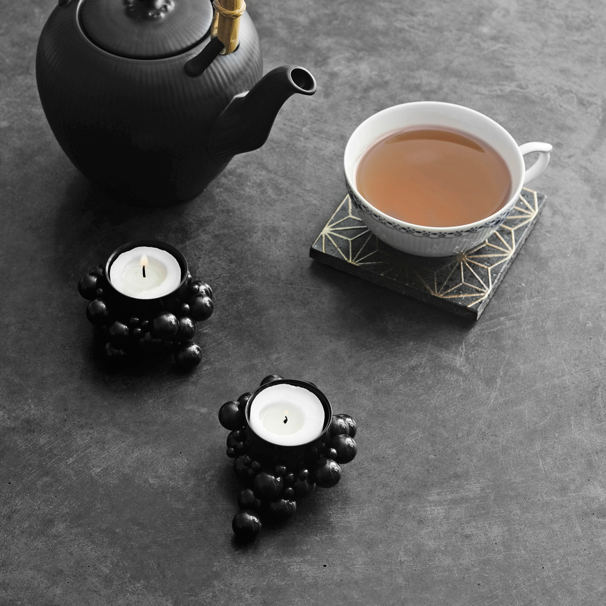Molekyl tealight 1 black