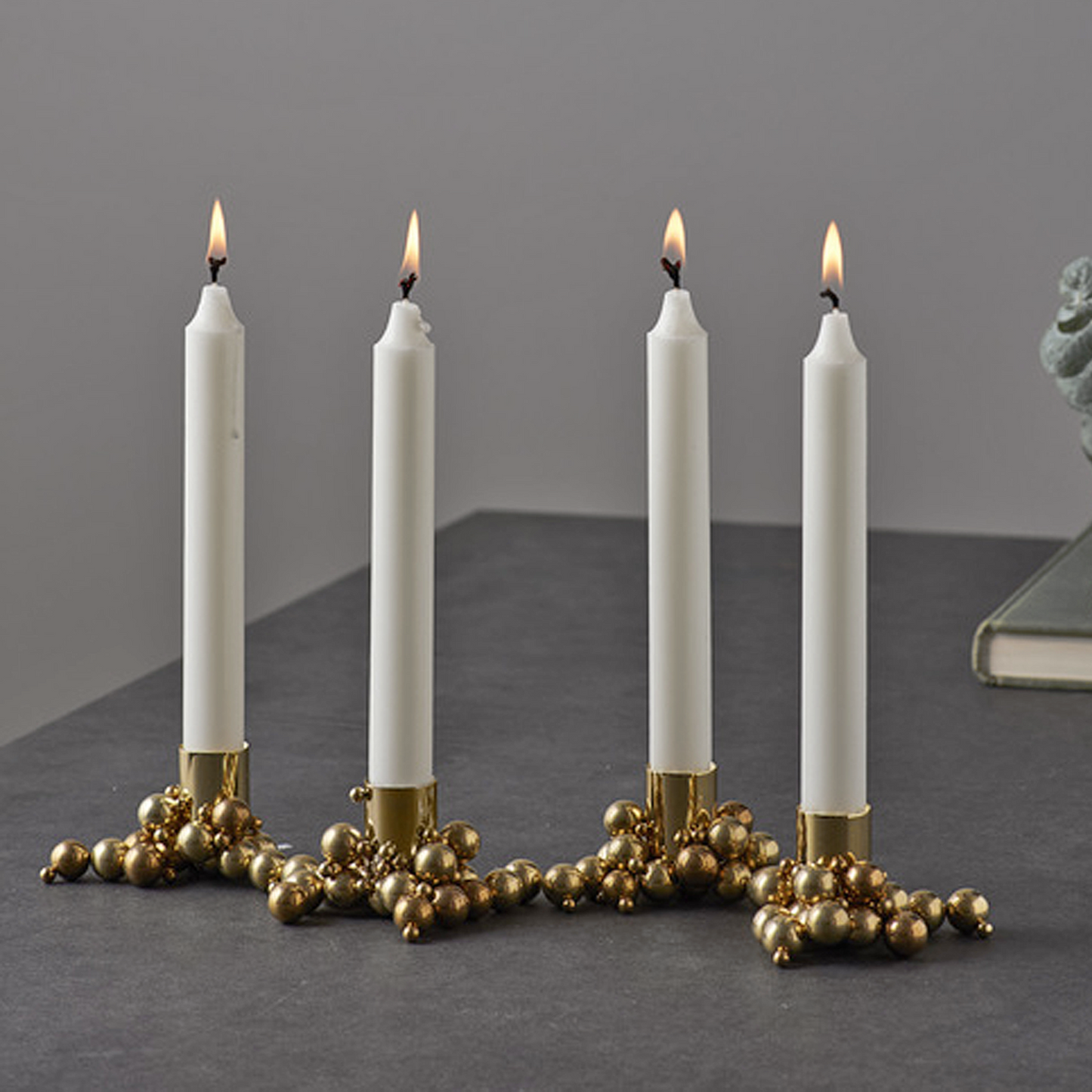 Molekyl candlelight 4 brass